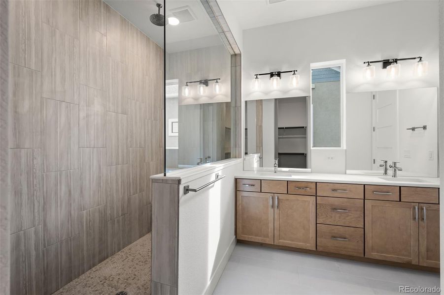 Furnished interior view inside a new home in Cloverleaf - Pinnacle Collection, Monument (Image 17).