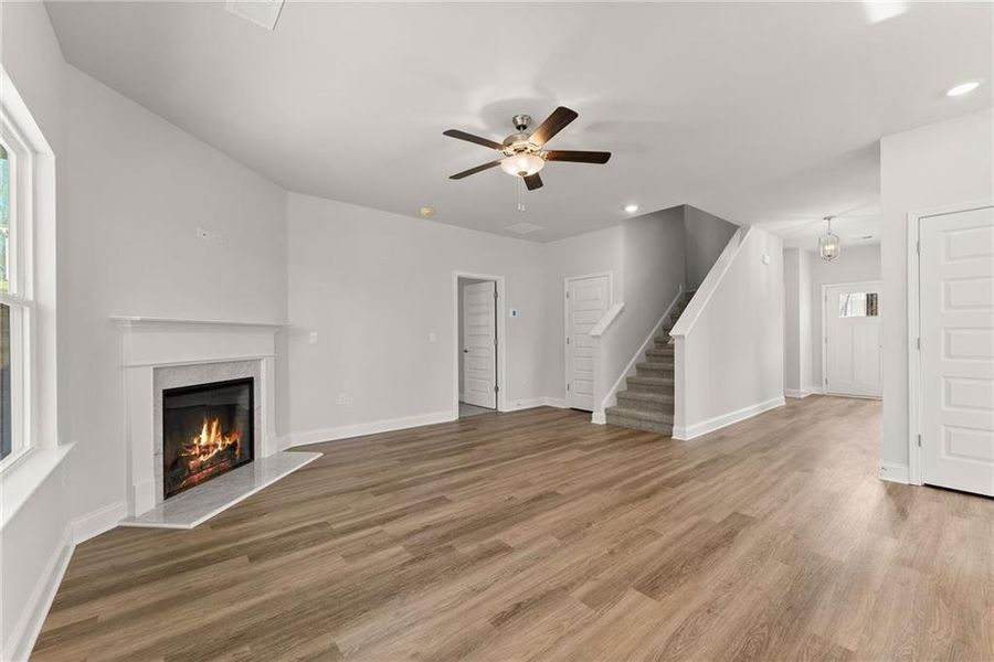 Spacious, unfurnished interior of a new home in The Fields of Walnut Creek, Pendergrass (Image 20).