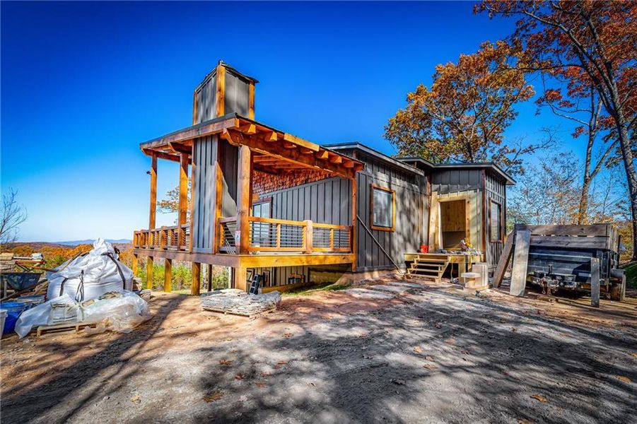 In-progress construction of a new home in , Blue Ridge, GA (Image 11).