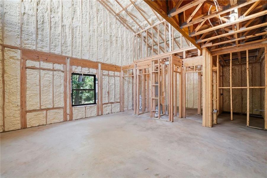 In-progress construction of a new home in , Roswell, GA (Image 72).