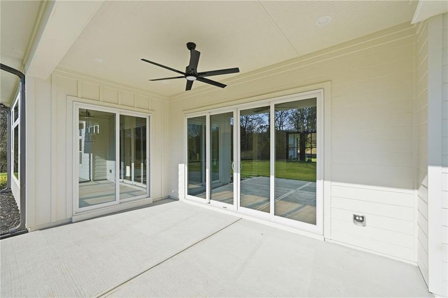 Exterior details and patio area of a home in , Canton (Image 39).
