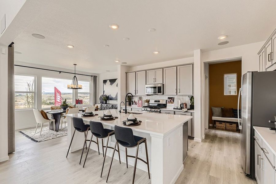Representative furnished interior of a home built from the Ridgway by Taylor Morrison in The Fields at Looking Glass Town Collection, Parker (Image 5).