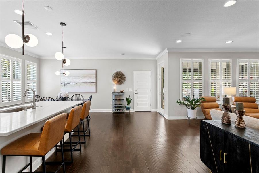 Furnished interior view inside a new home in , Tampa (Image 36). Furnished interior view inside a new home in , Tampa (Image 36).