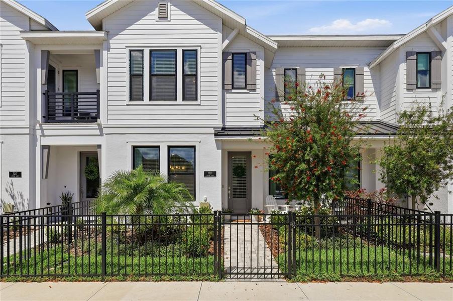 Front exterior of a new home in , Sarasota, FL, highlighting curb appeal (Image 20).