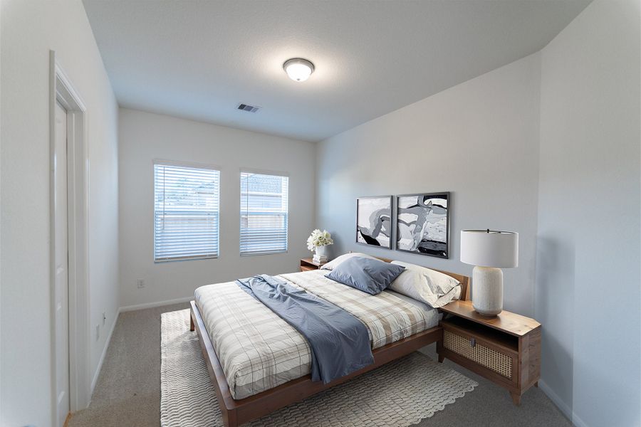 Furnished interior view inside a new home in Caney Mills, Conroe (Image 11).