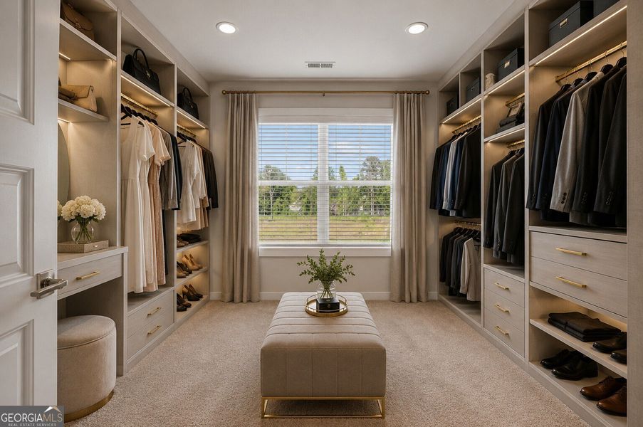 Furnished interior view inside a new home in The Fairways at Mirror Lake, Villa Rica (Image 27).