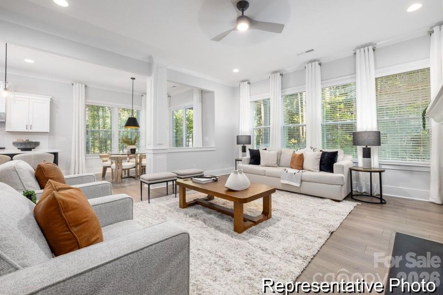 Furnished interior view inside a new home in Whispering Hills, Locust (Image 23).
