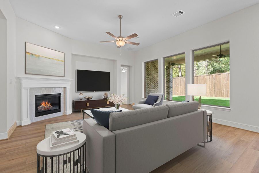 Furnished interior view inside a new home in Chambers Creek, Willis (Image 6).