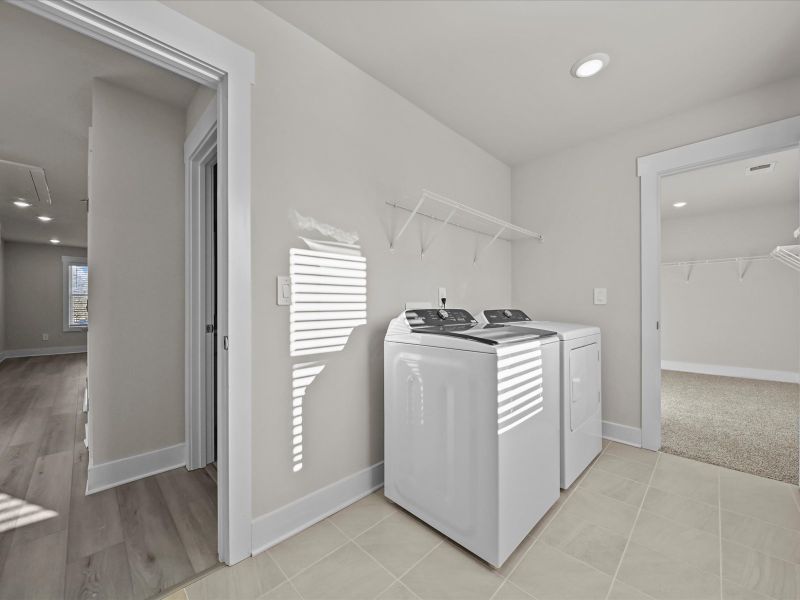 Furnished interior view inside a new home in Cedar Shoals - Signature Collection, Piedmont (Image 9). Furnished interior view inside a new home in Cedar Shoals - Signature Collection, Piedmont (Image 9).