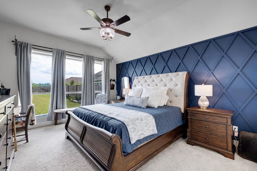 Furnished interior view inside a new home in Meridiana 55', Manvel (Image 27). Furnished interior view inside a new home in Meridiana 55', Manvel (Image 27).