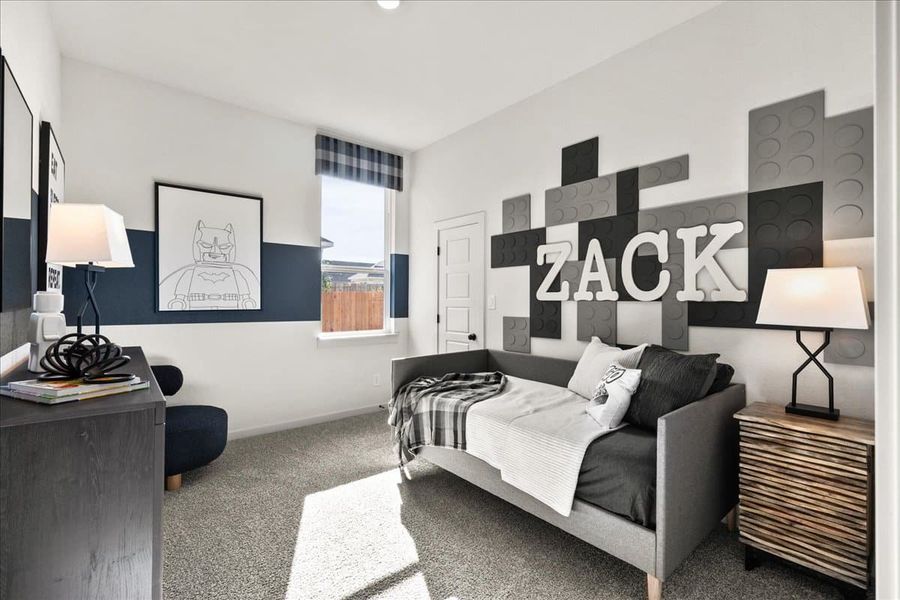 Furnished interior view inside a new home in Stream Waters, Seguin (Image 42).