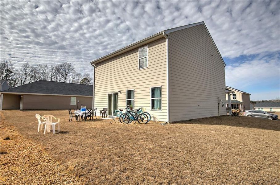 Exterior details and patio area of a home in Kingston Park, Kingston (Image 26).