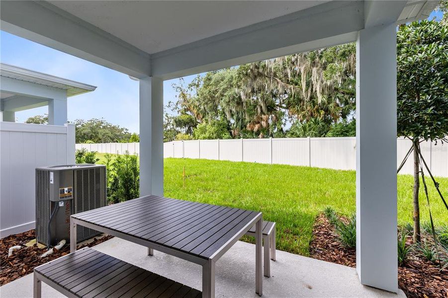 Exterior details and patio area of a home in Emerald Pointe, Sanford (Image 3). Exterior details and patio area of a home in Emerald Pointe, Sanford (Image 3).