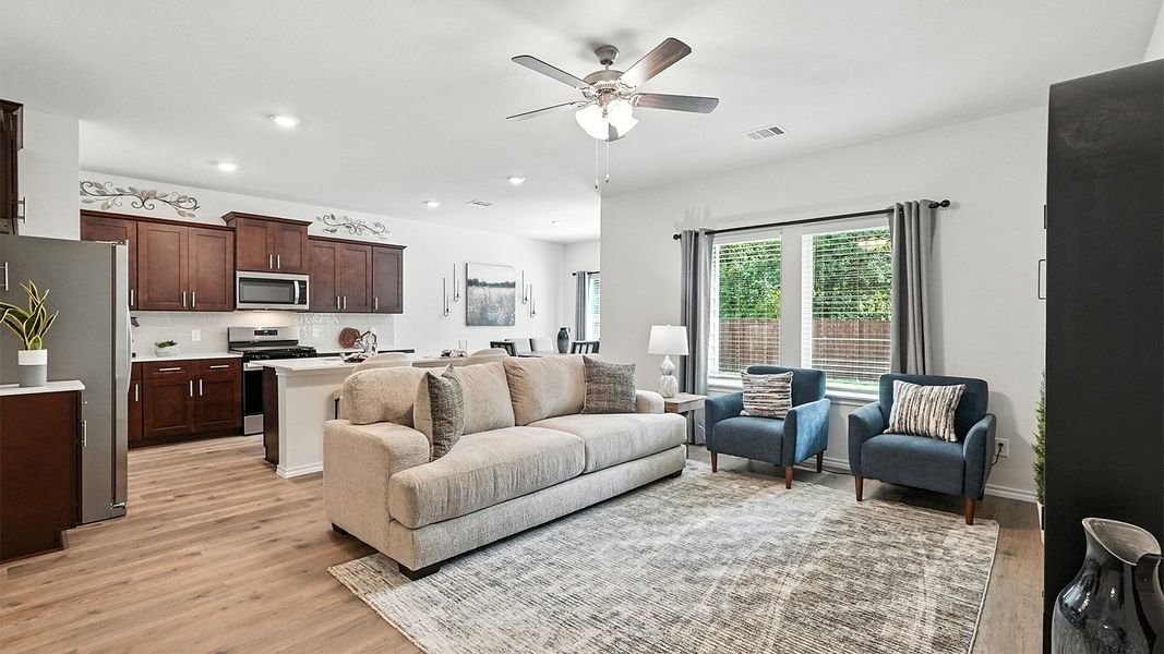 Representative furnished interior of a home built from the Naples by D.R. Horton in The Reserve at Timber Creek, Lindale (Image 17).