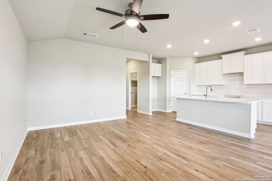 Spacious, unfurnished interior of a new home in Legendary Trails - Premier Series, Cibolo (Image 14). Spacious, unfurnished interior of a new home in Legendary Trails - Premier Series, Cibolo (Image 14).