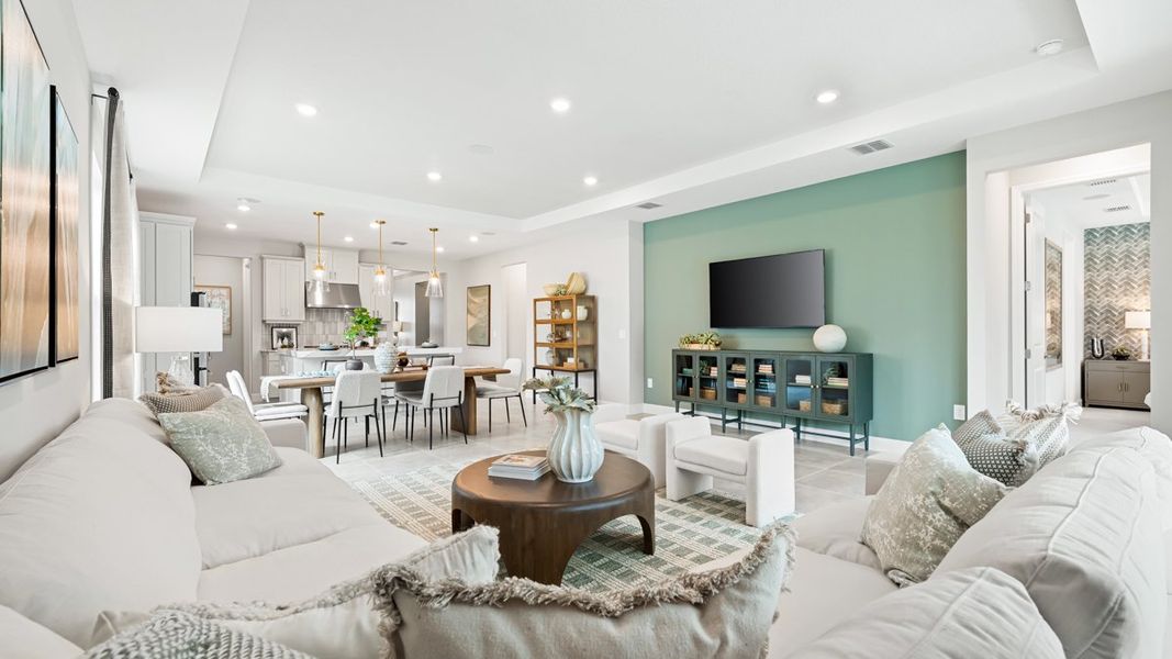 Furnished interior view inside a new home in Indigo Creek, Apollo Beach (Image 12).