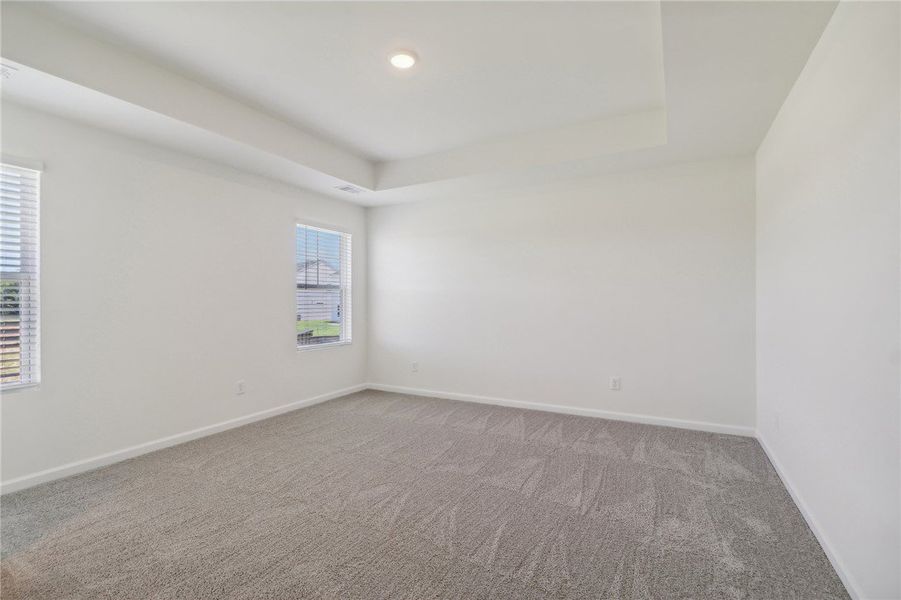 This spacious room features vaulted ceilings and p This spacious room features vaulted ceilings and p