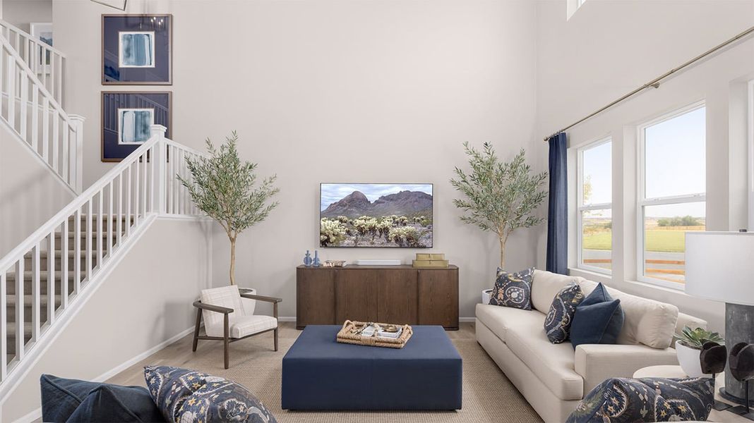 Representative furnished interior of a home built from the Plan 5005 by New Home Co. in The Estates Collection at Talon Pointe, Thornton (Image 6).