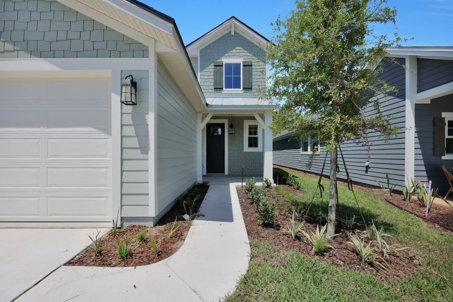 Representative exterior details of a home built from the Miramar by Riverside Homes in Mariposa at EverRange, Jacksonville (Image 34).