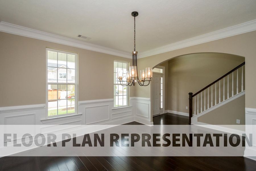 Representative furnished interior of a home built from the Dublin by Ivey Homes in Tillery Park, Grovetown (Image 5).