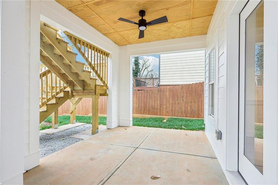 Exterior details and patio area of a home in , Atlanta (Image 26).