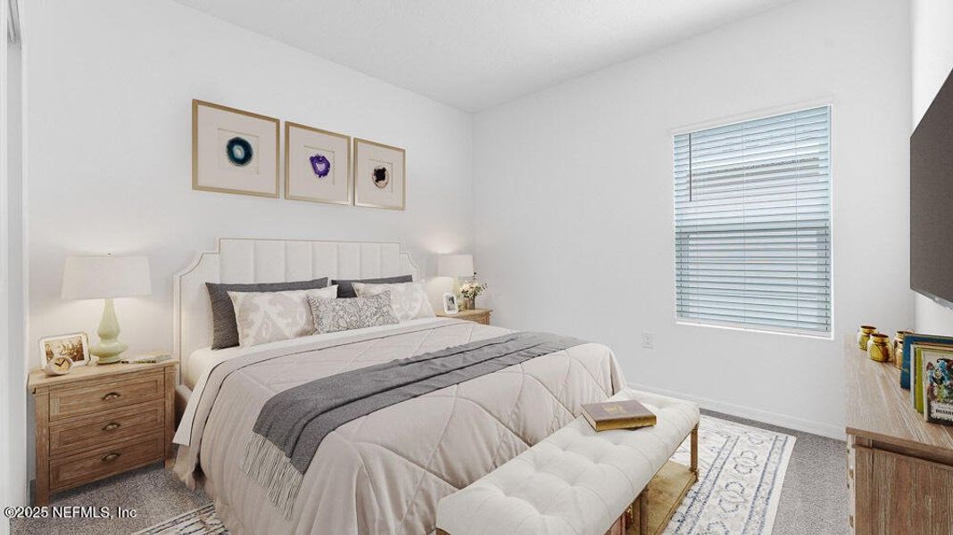 Furnished interior view inside a new home in Coopers Meadow, Jacksonville (Image 13).