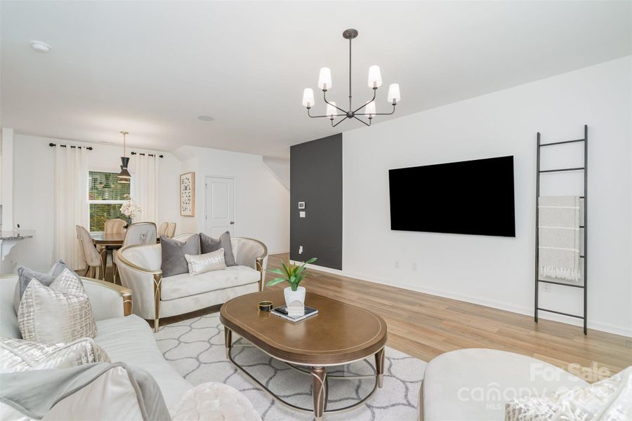 Furnished interior view inside a new home in Element Park, Charlotte (Image 10). Furnished interior view inside a new home in Element Park, Charlotte (Image 10).