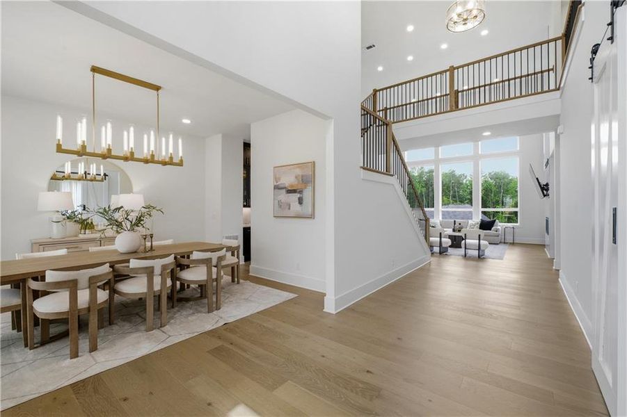 Furnished interior view inside a new home in , Alpharetta (Image 29).