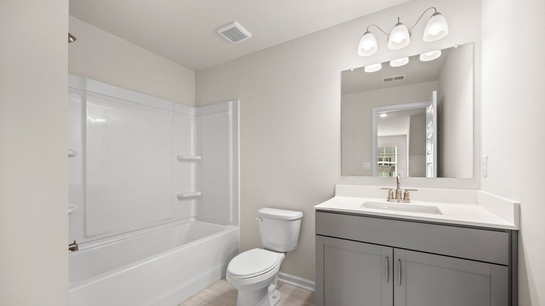 Furnished interior view inside a new home in The Gates at Pates Creek, Hampton (Image 9). Furnished interior view inside a new home in The Gates at Pates Creek, Hampton (Image 9).