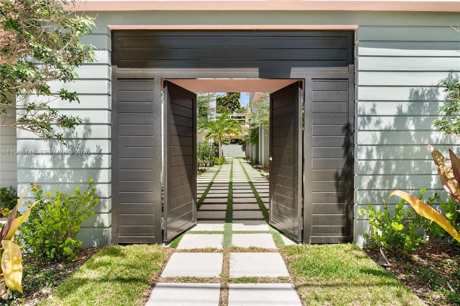 Exterior details and patio area of a home in , Miami (Image 16). Exterior details and patio area of a home in , Miami (Image 16).
