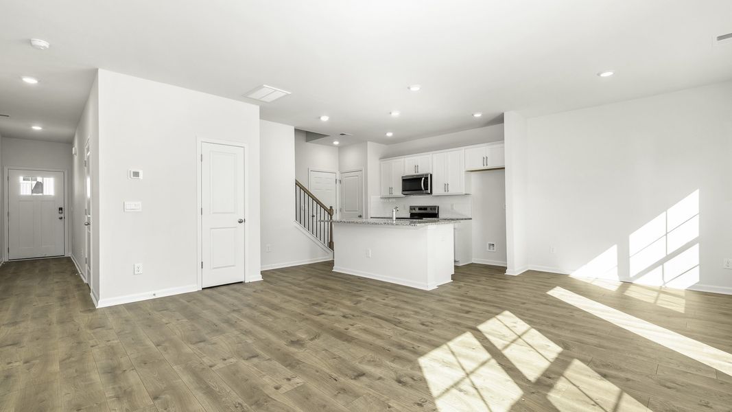 Spacious, unfurnished interior of a new home in Brightwood Farm, Whitsett (Image 14). Spacious, unfurnished interior of a new home in Brightwood Farm, Whitsett (Image 14).