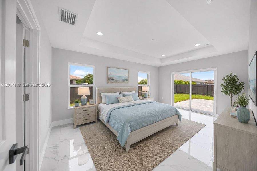 Furnished interior view inside a new home in , Cape Coral (Image 15). Furnished interior view inside a new home in , Cape Coral (Image 15).