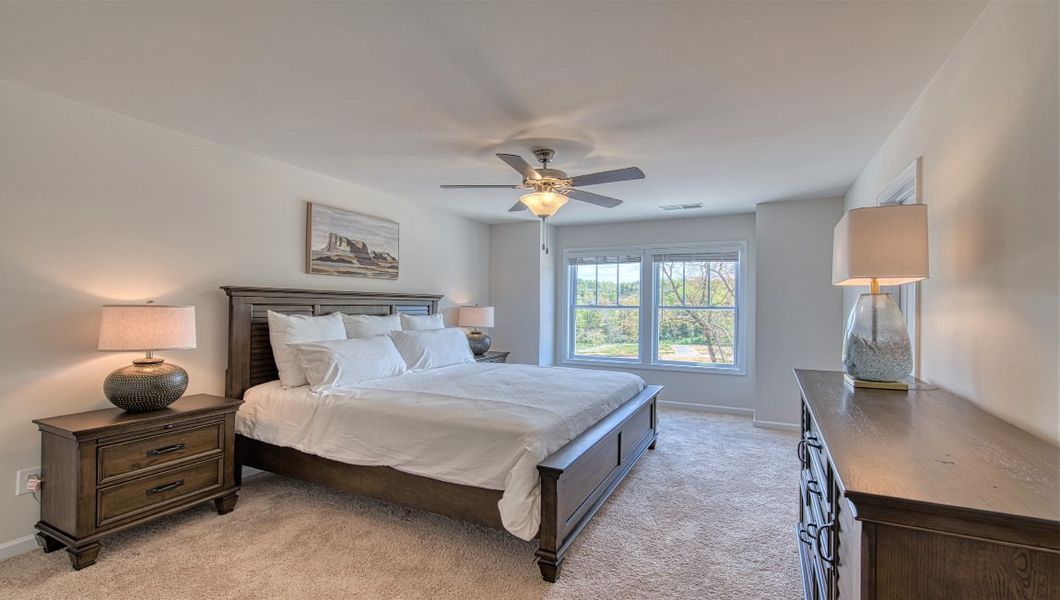 Furnished interior view inside a new home in Townes at Tap Root Farms, Fletcher (Image 11). Furnished interior view inside a new home in Townes at Tap Root Farms, Fletcher (Image 11).
