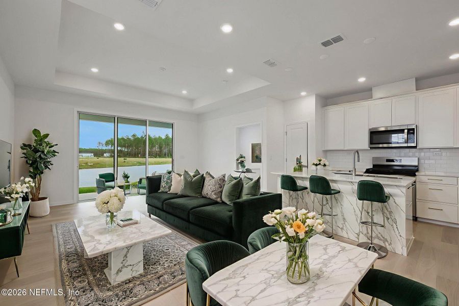 Furnished interior view inside a new home in , St. Augustine (Image 11).