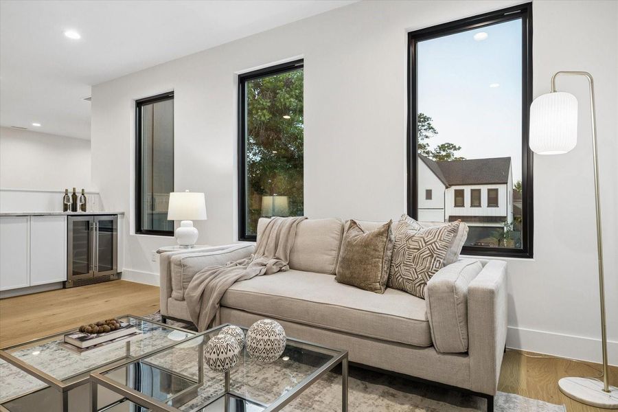 Furnished interior view inside a new home in , Houston (Image 12).
