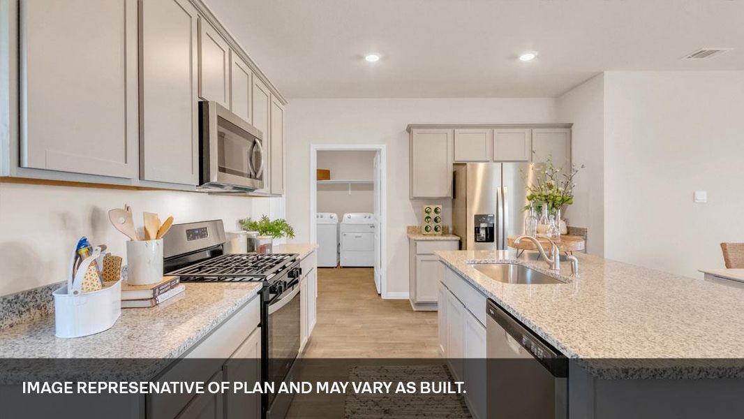 Furnished interior view inside a new home in Southgrove, Kyle (Image 10).