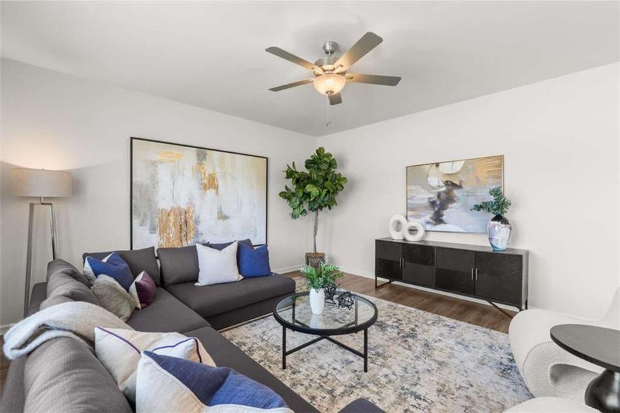 Furnished interior view inside a new home in Hillbrooke Preserve, Conyers (Image 4).