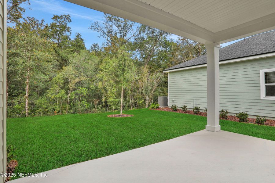 Exterior details and patio area of a home in TrailMark, St. Augustine (Image 2). Exterior details and patio area of a home in TrailMark, St. Augustine (Image 2).