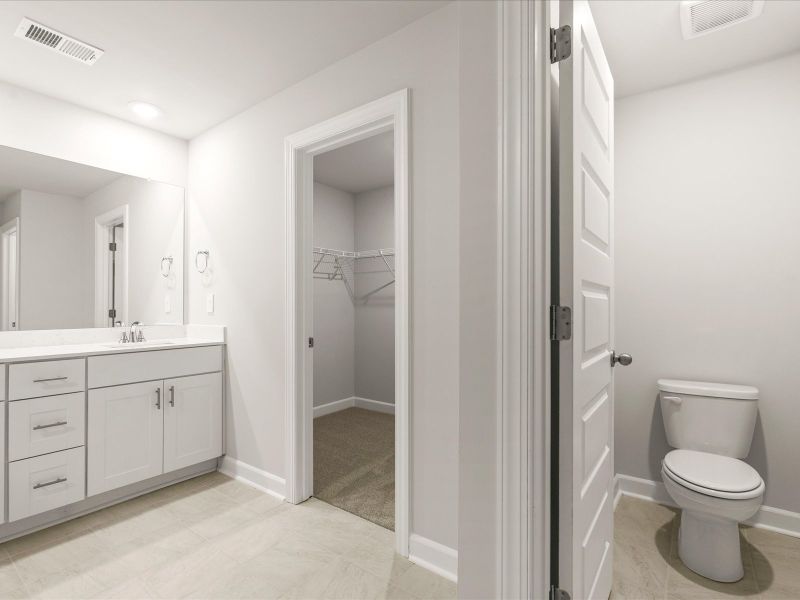 Furnished interior view inside a new home in Village at White Pine, Pendleton (Image 8).