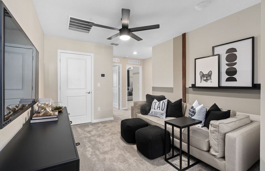 Furnished interior view inside a new home in EverBe, Orlando (Image 4).