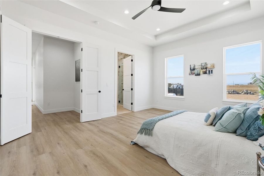 Furnished interior view inside a new home in , Keenesburg (Image 39).