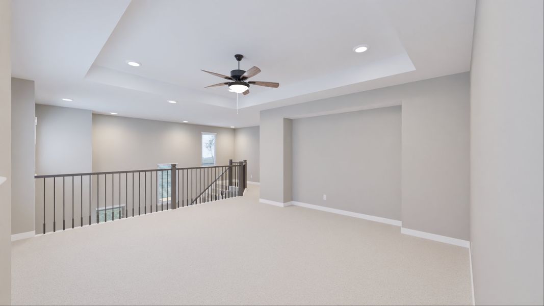 Representative unfurnished interior of a home built from the Amelia by Tricoast Homes in Summer Place  35', Montgomery (Image 19).