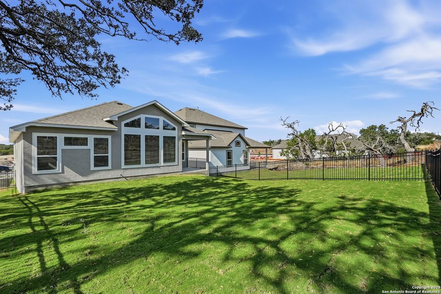 Exterior details and patio area of a home in Esperanza – New Phase Now Selling, Boerne (Image 23).