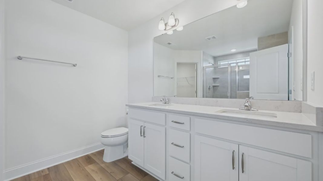 Furnished interior view inside a new home in Sidney Creek Single Family, Zebulon (Image 15).