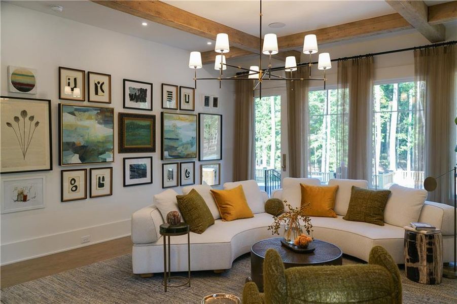 Furnished interior view inside a new home in , Chattahoochee Hills (Image 4). Furnished interior view inside a new home in , Chattahoochee Hills (Image 4).