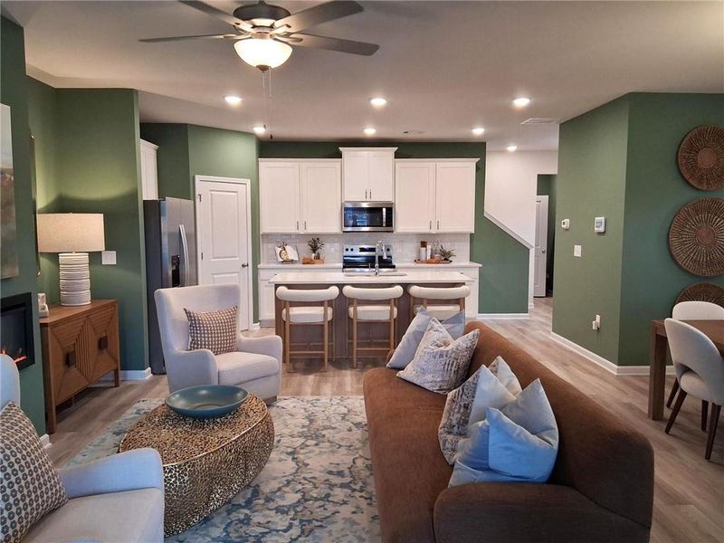 Furnished interior view inside a new home in Lake Carlton, Loganville (Image 12).