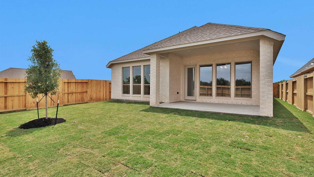 Exterior details and patio area of a home in Valencia, Manvel (Image 3). Exterior details and patio area of a home in Valencia, Manvel (Image 3).
