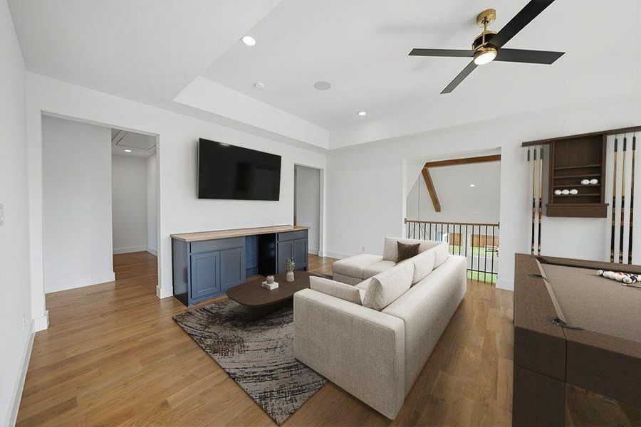 Furnished interior view inside a new home in Light Farms Graham/Reagan, Celina (Image 15).