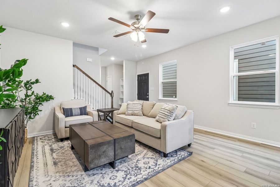 Furnished interior view inside a new home in Casinas at Gruene, New Braunfels (Image 9).