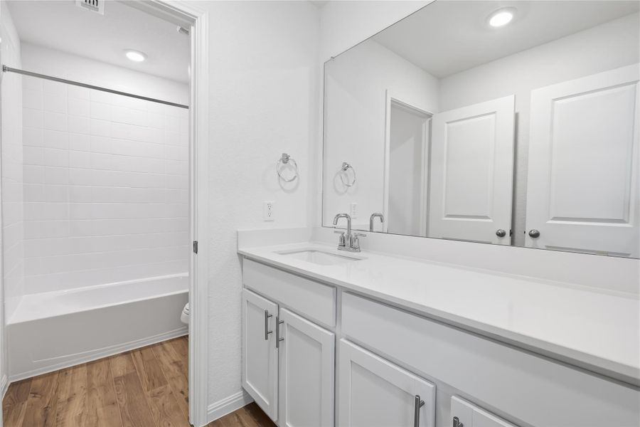 Furnished interior view inside a new home in Rosenbusch Ranch, Leander (Image 3).